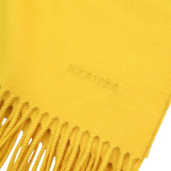 HERMES Yellow Scarf - Picture 4 of 6